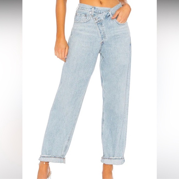 Agolde Criss Cross Upsized Denim Jeans 26/2 - Picture 2 of 14
